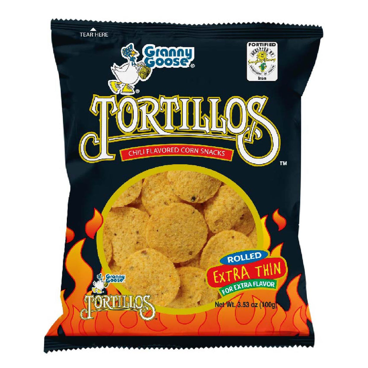 Tortillos Chilli Granny Goose 100g Čips