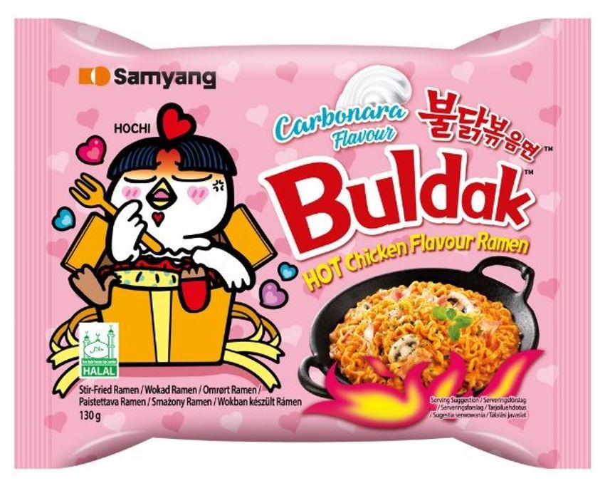 Buldak Samyang Noodles Chicken Carbonara 130g Instant rezanci
