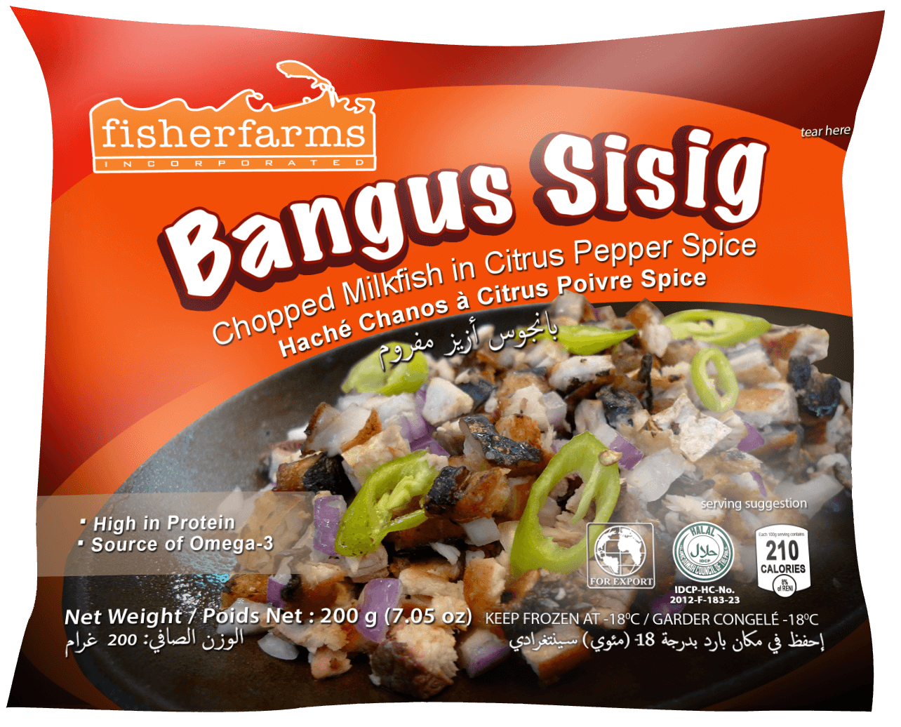 Fisher Farms Bangus Sisig 200g Rezana mliječna riba s paprom i citrusom