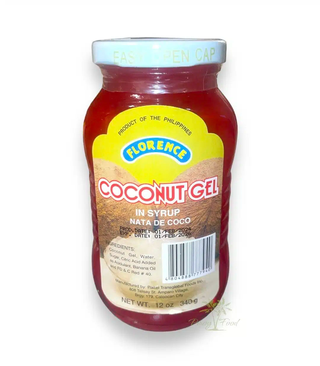 Florence Coco Gel Red 340g Gel od kokosa