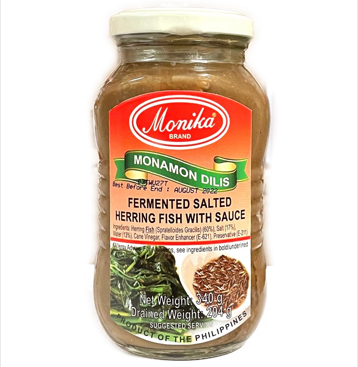 Monika Monamon Dills 340g Fermentirana usoljena riba