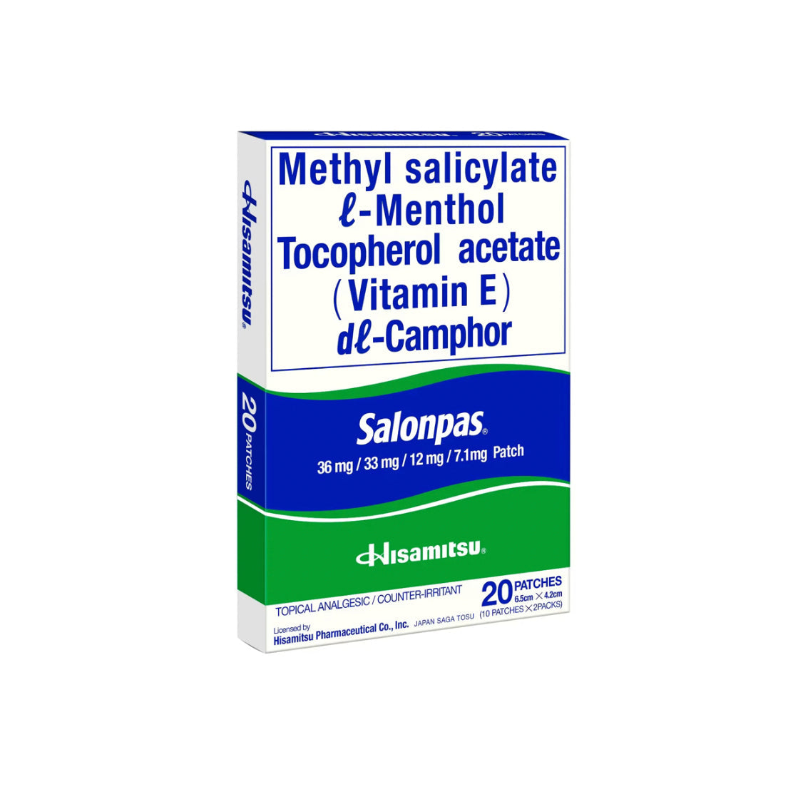 Salonpas Plasters 20x Patches Flasteri za bol
