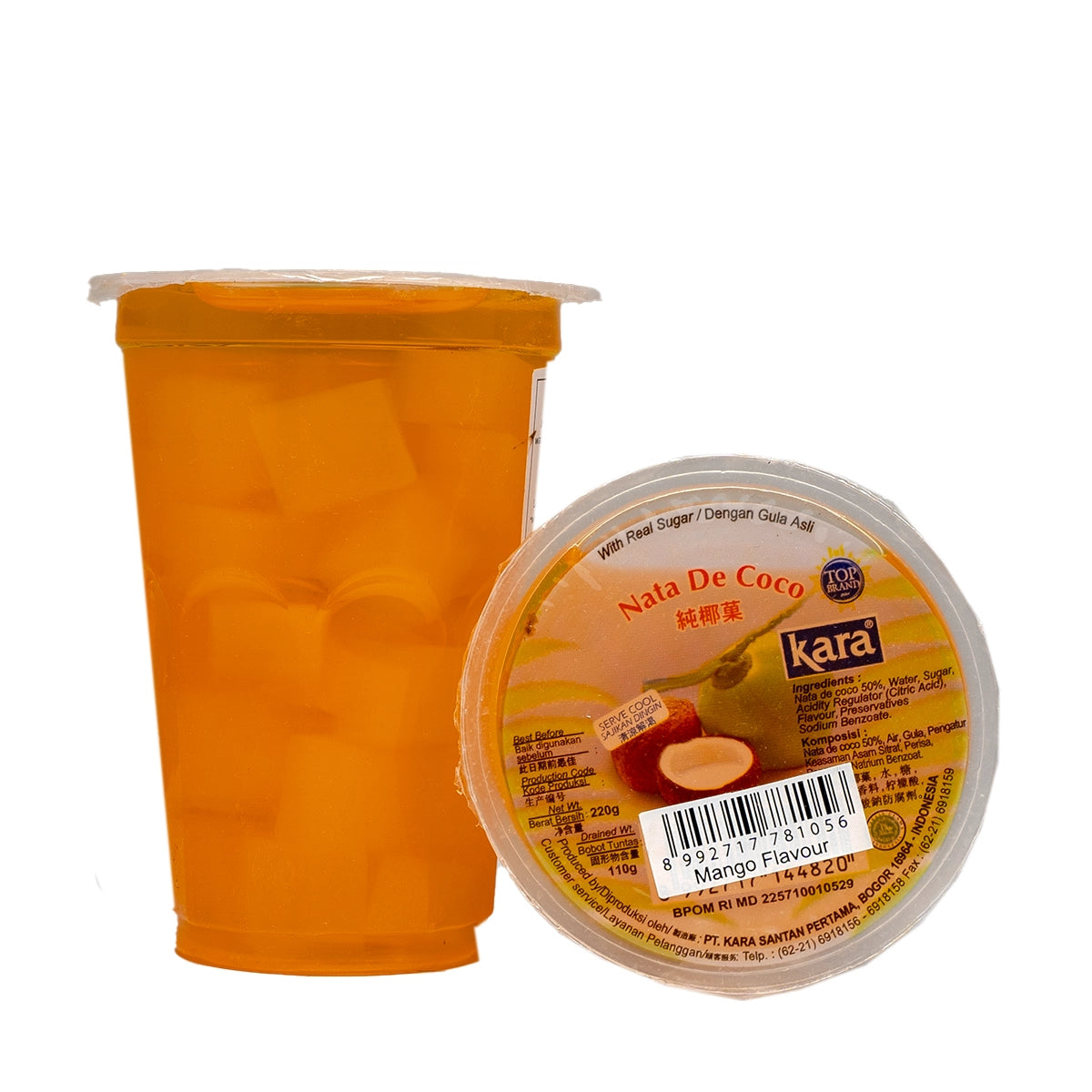 Kara Nata De Coco Mango 220ml Gel od kokosa