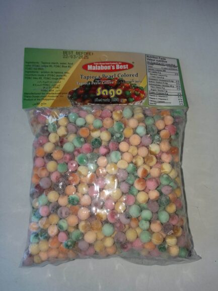 Malabons Best Sago Pearls Colored Big 250G Tapioka u zrnu krupna