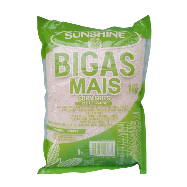Sunshine Bigas Mais White Corn Grits 1kg Kukuruzna krupica