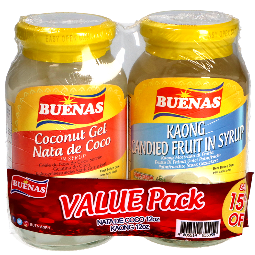 Buenas Nata Coco+Kaong 2x340g Bjeli plod kokosove palme