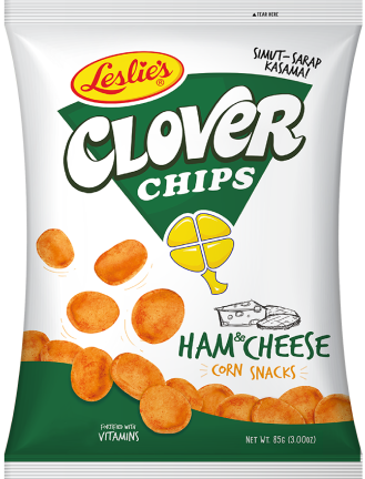 Leslie Clover Ham & Chesse 85g Čips