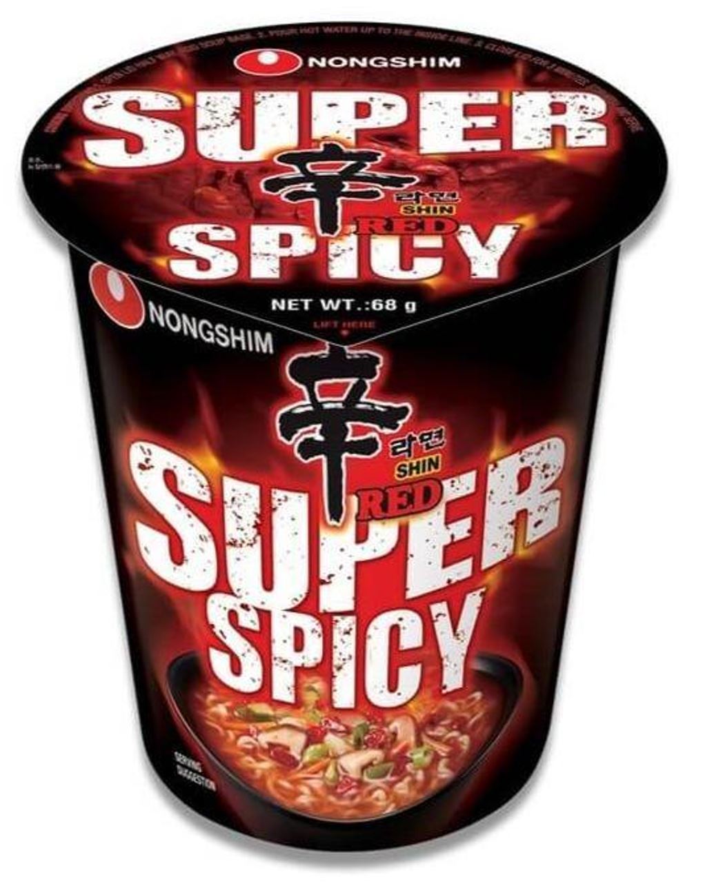 Noodles Cup Shin Redspicy Nongshim  68g Instant rezanci