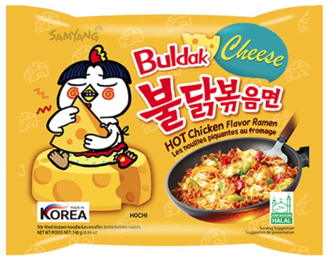 Buldak Samyang Noodles Chicken Chesse 140g Instant rezanci
