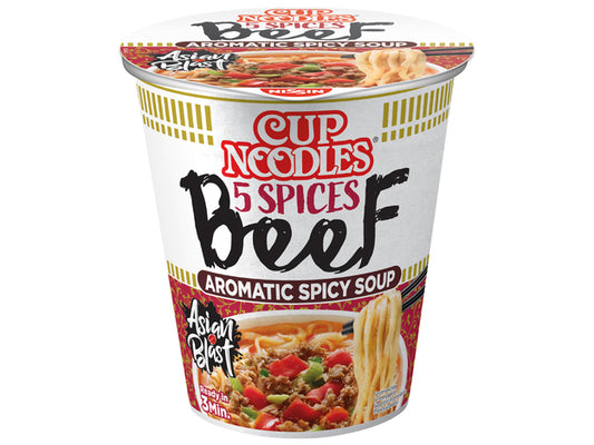 Nissin Spices Beef Cup Noodles 64g Instant goveđa juha s tjesteninom