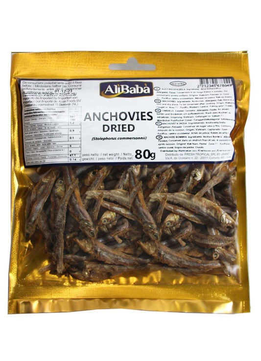 Dried Anchovies Ali Baba 80g Sušena riba