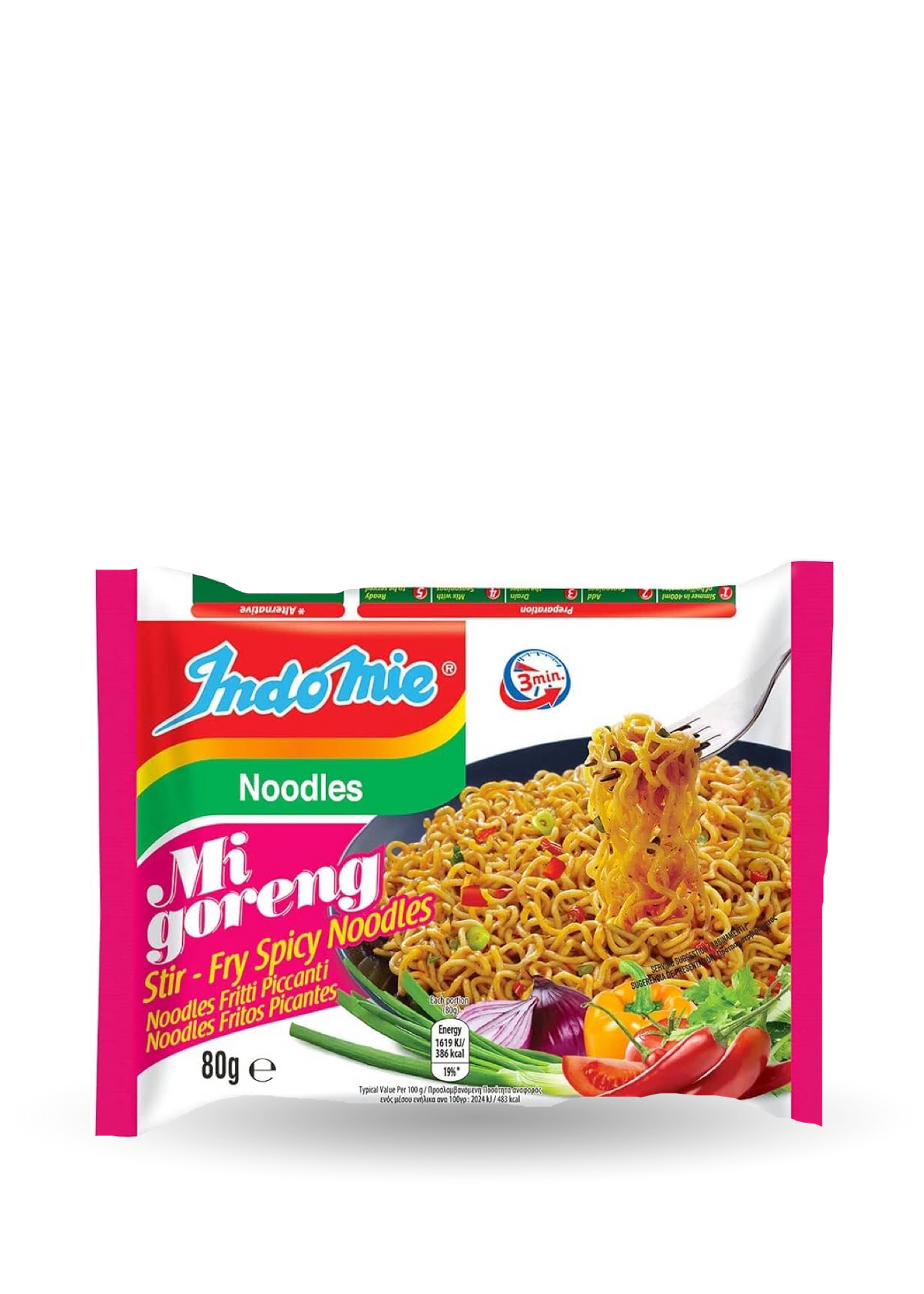 IndoMi Goreng Fry Spicy Noodles 80g Instant rezanci