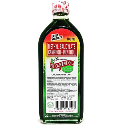 Efficascent Oil Extra Strength 100ml Ulje mentol za masažu