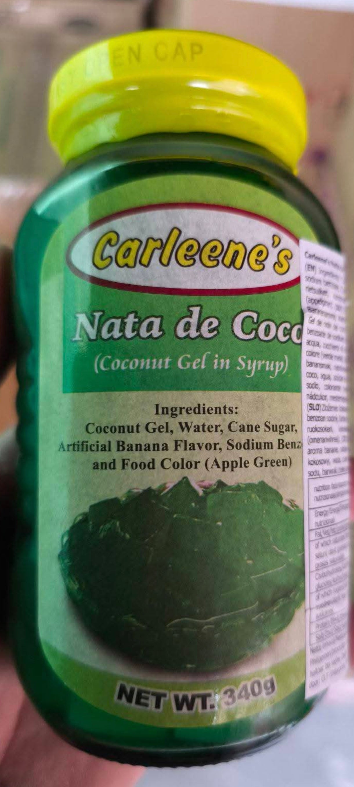 Carleenes Nata De Coco Green 340g Gel od kokosa