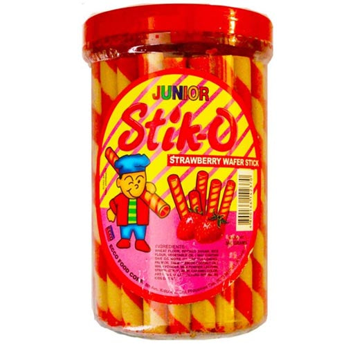 Stik-O Strawberry Wafer Stick Junior 380g