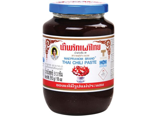 Thai Chilli Paste Mae Pranom Nam Prik Pao 513g Tajlandska čili pasta
