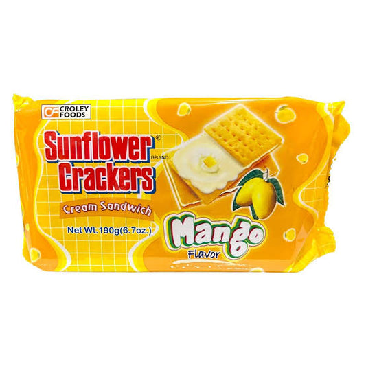 Sunflower Crackers Mango 190g Keksi