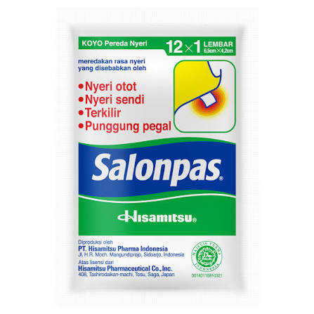Salonpas Plasters 10x12 Flasteri za bol