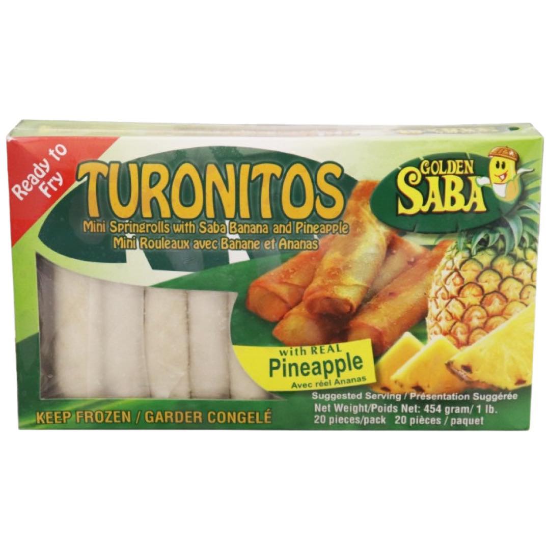 Golden Saba Turon Saba & Pineapple 454g Rolade sa bananama
