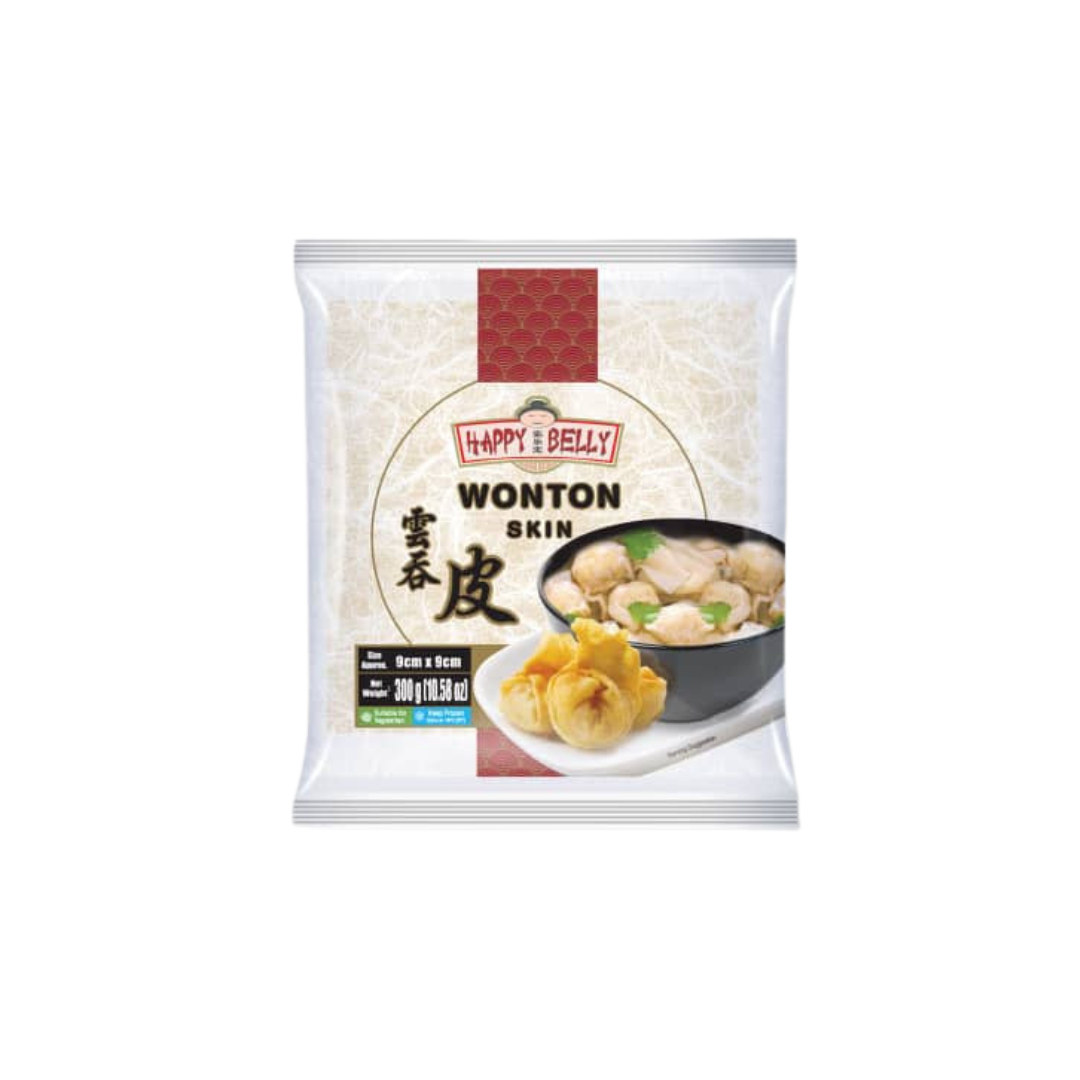 Wonton Happy Belly 300g Listovi tijesta 9x9 cm