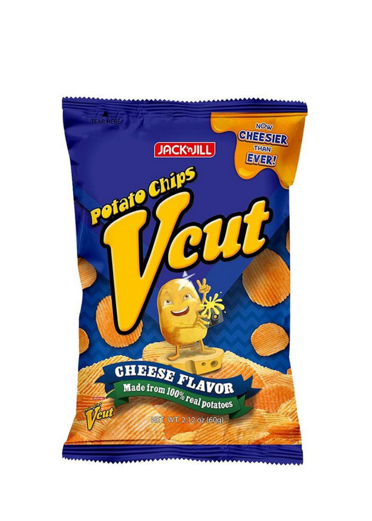 VCut Potato Chips Cheese 60g Čips