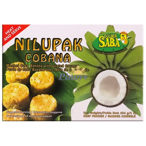 Golden Saba Banana Nilupak Cobana 454g Filipinske saba banane sa kokosom