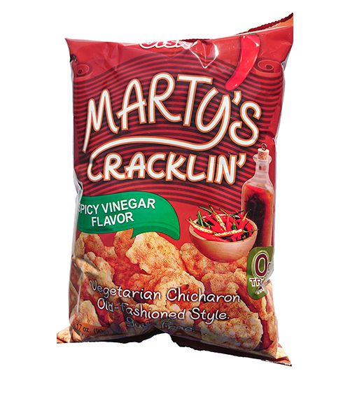 Martys Crackling Spicy & Vinegar Chicharon 90g