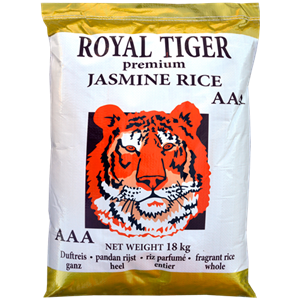 Royal Tiger Premium AAA Jasmine Rice 18kg Riža